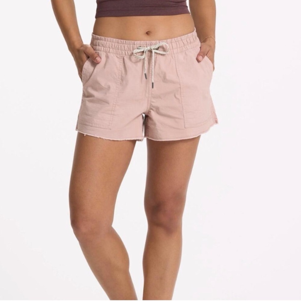 NWT Vuori Vintage Ripstop Organic Cotton Short Size XS Dogwood Pink